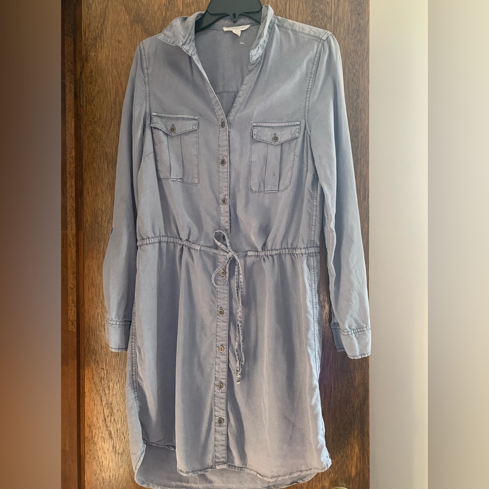 🩵 BeachLunchLounge Blue-Grey Shirt Dress 🩵